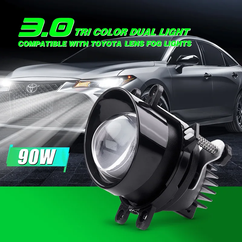 W0624X / 3 colių Toyota specifiniai trijų spalvų dviejų spalvų rūko žibintai